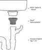 HAAS OHA Adapter für IkeaSpülen 1 1/2, grau Produktbild-Vorschau 11