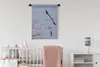 MuchoWow® Wandteppich Wandbehang Zwei europäische Kraniche Produktbild-Vorschau 2