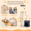 Collage of images showcasing a cat tree with various features and cats interacting with it. Anteprima dell’immagine prodotto