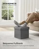 SONGMICS, pouf de rangement pliable, 30 x 30 cm, capacité Voir les images du produit 4