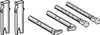 A set of plumbing components, likely for a toilet cistern. Náhled obrázku produktu