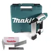 A nail gun kit with a case and nails. Voir les images du produit