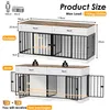 Hundekäfig mit 4 Türen 2 Hunde, 178*85cm, Hundebox Mit 2 Produktbild-Vorschau 2