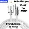USB-C auf Typ-C, 120W, 6A, Ultra, Schnell, Ladekabel, für Produktbild-Vorschau 1