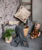 Knit Factory Dax Kissen - Anthrazit - 60x40 cm Produktbild-Vorschau 4