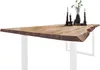 Esstisch Baumkante Akazie eichenfarben 160 x 85 weiß NOAH Produktbild-Vorschau 2