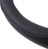 A close-up view of a black steering wheel cover. Náhľad obrázku produktu