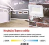 LED reflektor GLARO s pohybovým čidlem, 20 W, bílý, IP54, 2000 lm, neutrální bílá Náhľad obrázku produktu