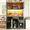 Küchenschrank 120x45x188 cm mit LED-Beleuchtung & Produktbild-Vorschau 5