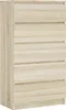 Komoda 70 cm - s 5 zásuvkami v dubu Sonoma / Různé barvy a Náhled obrázku produktu 1