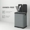 HOMCOM Odpadkový kôš 2 x 30 l, pedálový kôš s vekom, Náhľad obrázku produktu 6