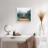 Poster - Poster ohne Rahmen - Berge See Boot - 50x50 cm - Produktbild-Vorschau 5