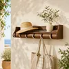 Garderobenleiste 76cm Massiv Bambus Farbe Espresso Produktbild-Vorschau 6