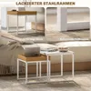 HOMCOM 2er-Set Couchtisch, Eckiger Beistelltisch, Produktbild-Vorschau 5