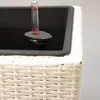 Elegant Einrichten | Pflanzkübel | Polyrattan | quadratisch Produktbild-Vorschau 3
