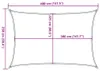 vidaXL Sluneční plachta 160 g/m² Taupe 2,5x4 m HDPE Náhled obrázku produktu 7