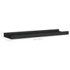vidaXL Bilderleisten 2 Stk. Schwarz 40x9x3 cm MDF Produktbild-Vorschau 2