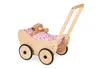 Puppenwagen 'Trixi', inkl. Bettzeug Dessin 'Herzchen', rosa Produktbild-Vorschau 1