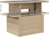 Design 9-tlg. Garten-Sofagarnitur mit Kissen Beige Poly Produktbild-Vorschau 8