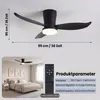 60W 3 Flügeln Deckenventilator mit Beleuchtung, LED Produktbild-Vorschau 10