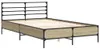 vidaXL Bettgestell Sonoma-Eiche 120x200 cm Holzwerkstoff Produktbild-Vorschau 3