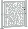 vidaXL Cancello da giardino 100x100 cm in acciaio Anteprima dell’immagine prodotto 1