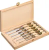 A set of chisels in a wooden box. Podgląd zdjęcia produktu