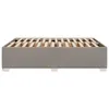 vidaXL Bettgestell ohne Matratze Taupe 140x200 cm Stoff Produktbild-Vorschau 5