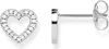 Damen Ohrstecker Herz aus Sterlingsilber mit Zirkonia von Produktbild-Vorschau 4