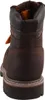 Auf dem Bild ist ein brauner Stiefel zu sehen der von der Seite betrachtet wird. Der Stiefel hat eine hohe Form und ein klassisches Design mit einer strukturierten Oberfläche. Produktbild-Vorschau