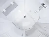 A top-down view of a modern shower cabin. Anteprima dell’immagine prodotto