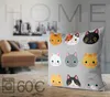 VOID Anime Katzen grau Kissenbezug Kissenhülle Sofakissen Produktbild-Vorschau 3