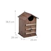 Relaxdays Casetta per gufi, legno di abete, foro d'ingresso Anteprima dell’immagine prodotto 4