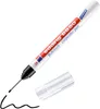 A carpenter's marker pen with its cap off, showing the tip and a black ink line on a white background. Produktbild-Vorschau