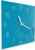 Wanduhr aus Glas mit Motiv Türkiser Hintergrund I- 30 x 30 Produktbild-Vorschau 2