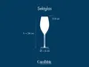 CreaTable, 24587, Swirly transparent, Sektglas 4-tlg, Glas Produktbild-Vorschau 7