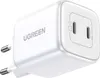 Gan 2 X USB-C 45W rychlonabíječka Qc Pd Ugreen Cd294 - bílá Náhled obrázku produktu 3