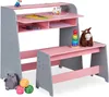 Relaxdays Kindertisch mit Sitzbank, 2 Fächer, Produktbild-Vorschau 1