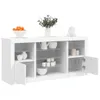 vidaXL Sideboard mit LED-Leuchten Weiß 142,5x37x67 cm Produktbild-Vorschau 1