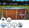 Stahlwandpool Set (5-teilig) hoch rund 360 x 120 cm, Stahl Produktbild-Vorschau 1