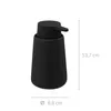 A black soap dispenser with dimensions indicated. Podgląd zdjęcia produktu