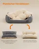 FEANDREA Hundebett, Hundekorb mit Wendekissen, 85 x 65 x 21 Produktbild-Vorschau 6