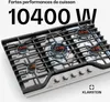 Klarstein Turbocast Plaque De Cuisson Gaz - 5 Brûleurs Inox Voir les images du produit 2