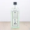 A bottle of Bombay London Dry Gin is shown from the back, standing on a wooden surface. Produktbild-Vorschau