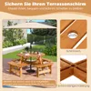 COSTWAY Gartenmöbel-Set für 8 Personen, Gartentisch mit Produktbild-Vorschau 5