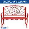 DanDiBo Banc de jardin Rosso Résistant aux intempéries 2 Voir les images du produit 10