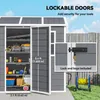 Outsunny Gerätehaus Kunststoff 2,1m² 186 x 130 x 199cm Produktbild-Vorschau 12