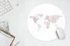 MuchoWow® Mauspad Mousepad Weltkarte - Marmor - Rosa 40x40 Produktbild-Vorschau 5