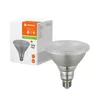 A product shot of a LED bulb and its packaging. Produktbild-Vorschau