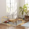 PawHut Welpenauslauf 60 cm Hoch, 8-TLG Hundelaufstall Produktbild-Vorschau 3